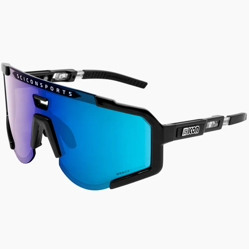 Occhiali Scicon Aeroscope - Nero Multimirror blu
