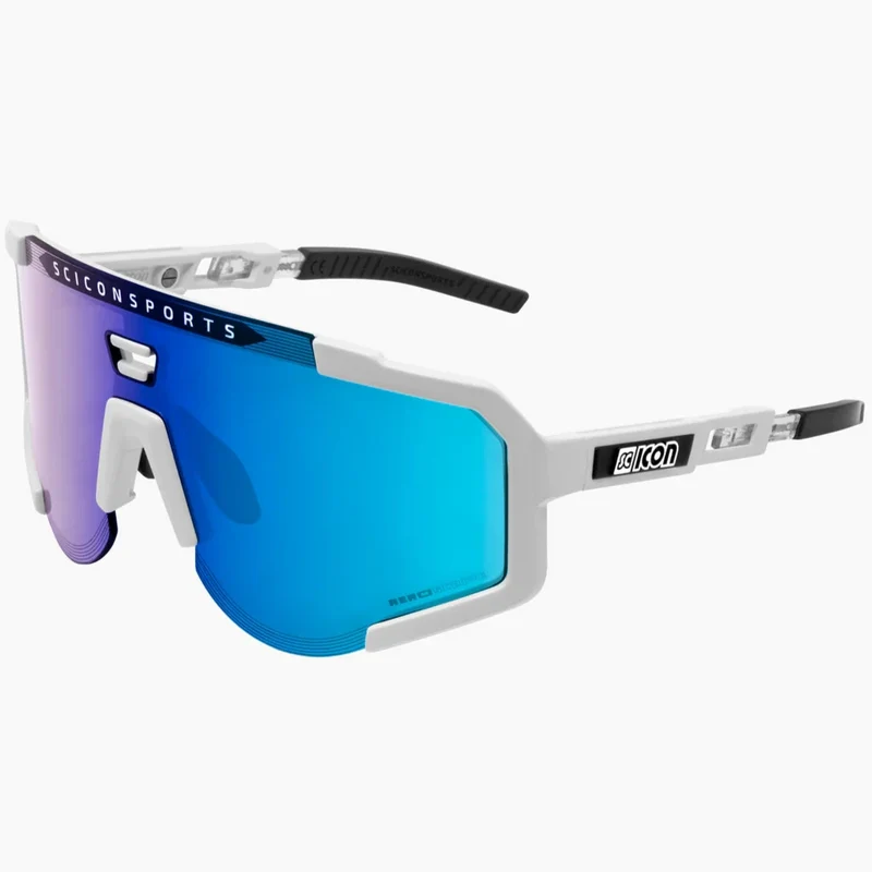 Occhiali Scicon Aeroscope - Bianco Multimirror blu