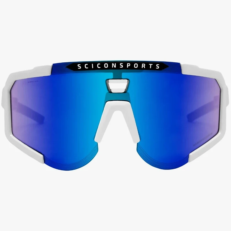 Occhiali Scicon Aeroscope - Bianco Multimirror blu
