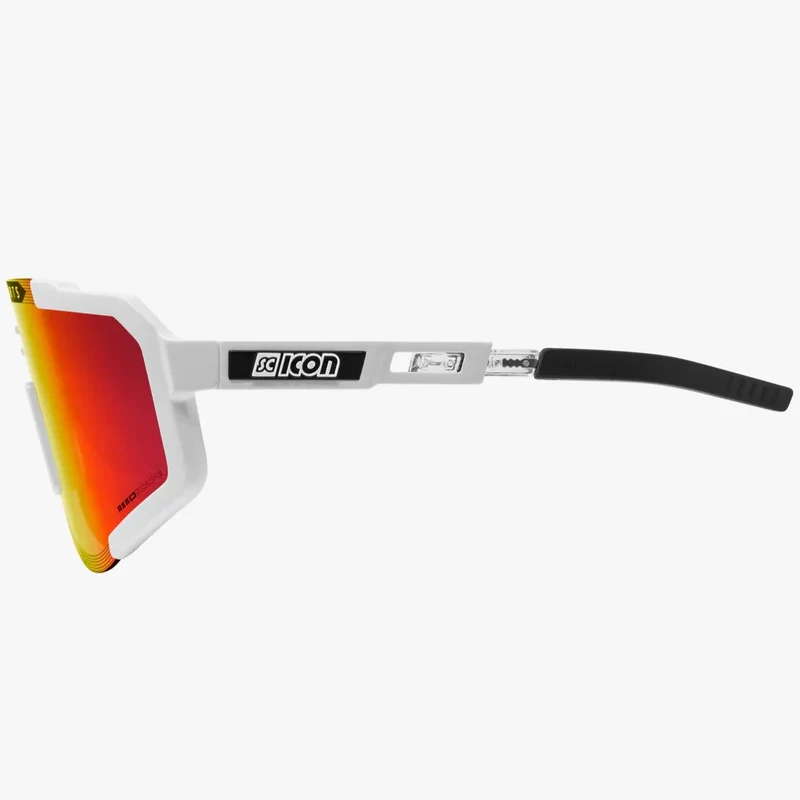Occhiali Scicon Aeroscope - Bianco Multimirror rosso