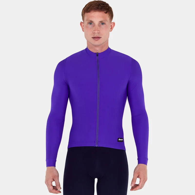 Maglia maniche lunghe Santini RTR - Viola scuro