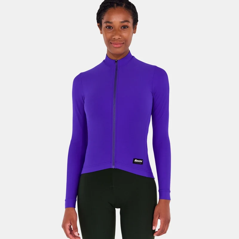 Maglia maniche lunghe Santini RTR - Viola scuro