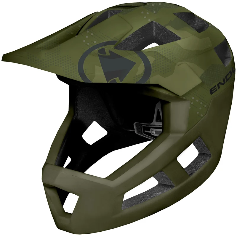 Casco bambino Endura Singletrack Full Face - Verde