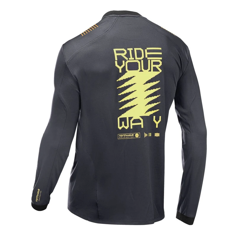 Maglia maniche lunghe Northwave Sharp - Nero verde