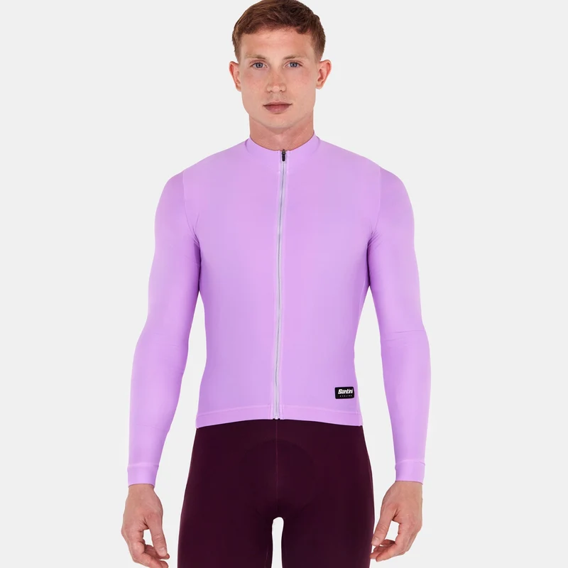 Maglia maniche lunghe Santini RTR - Viola