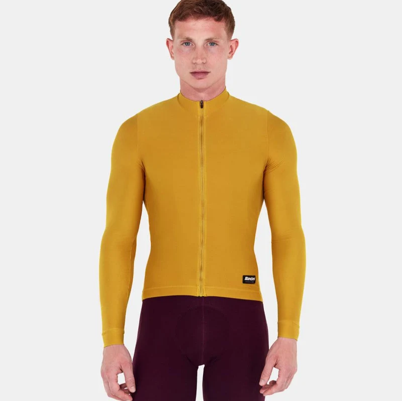 Maglia maniche lunghe Santini RTR - Giallo