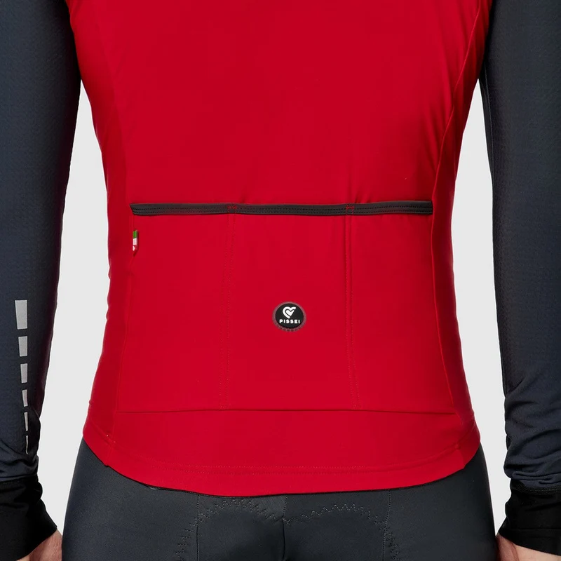 Maglia maniche lunghe Pissei Monviso - Rosso grigio