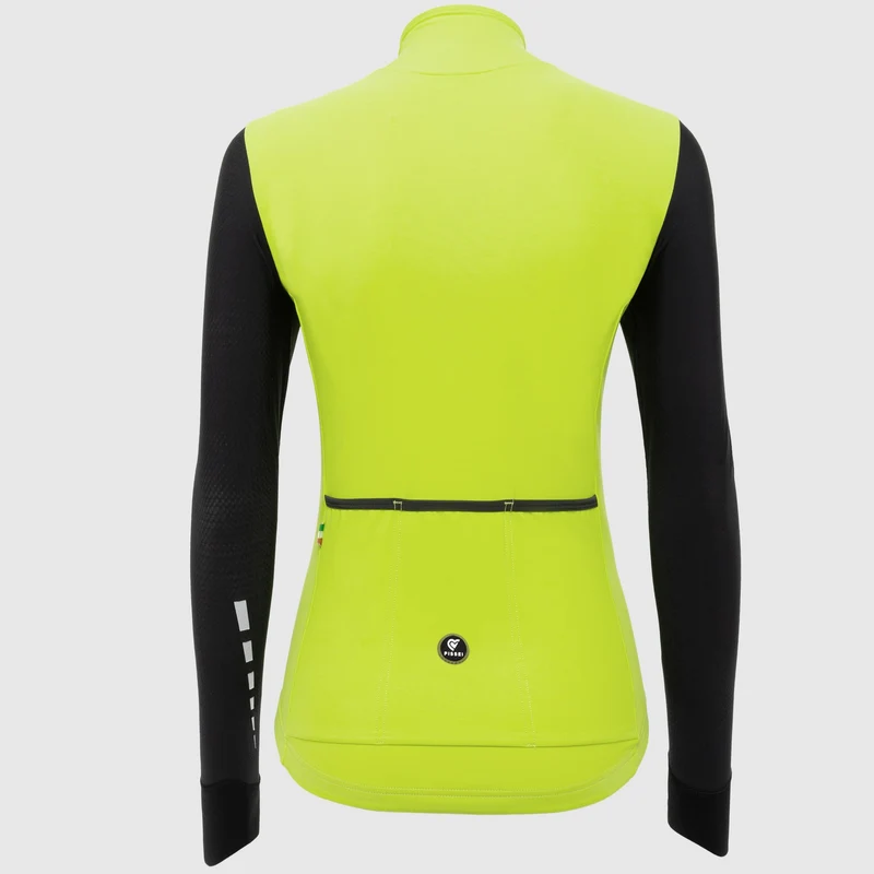 Maglia maniche lunghe donna Pissei Monviso - Lime nero
