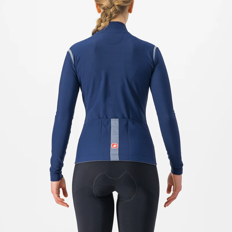 Maglia maniche lunghe donna Castelli Tutto Nano RoS - Blu scuro