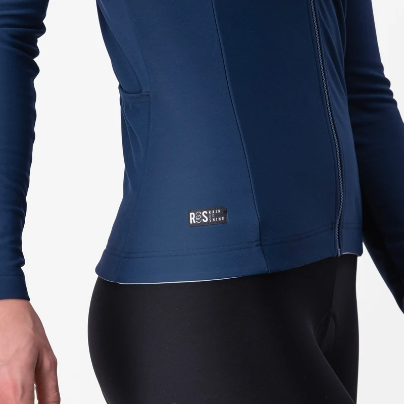 Maglia maniche lunghe donna Castelli Tutto Nano RoS - Blu scuro