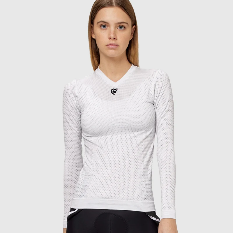 Maglia intima donna maniche lunghe Pissei Mindanao - Bianco