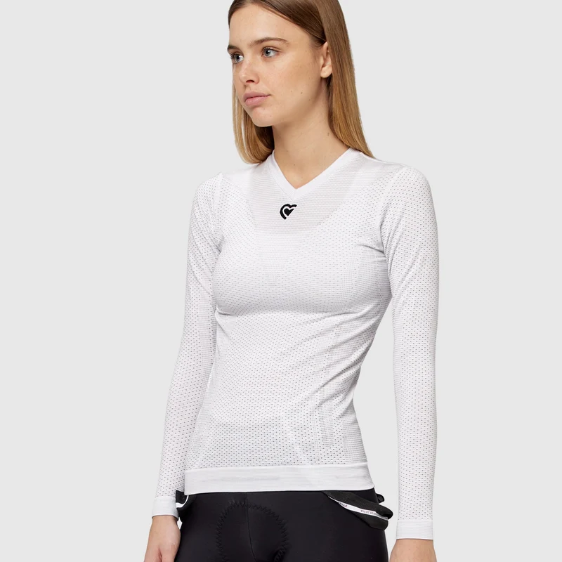 Maglia intima donna maniche lunghe Pissei Mindanao - Bianco