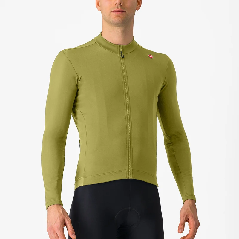 Maglia maniche lunghe Castelli Espresso Thermal - Verde