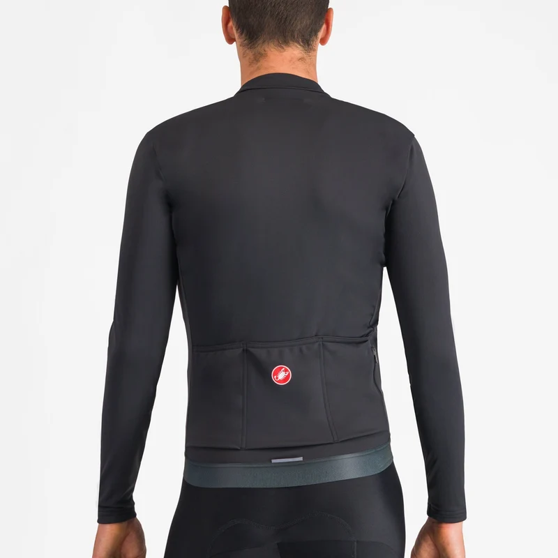 Maglia maniche lunghe Castelli Espresso Thermal - Nero