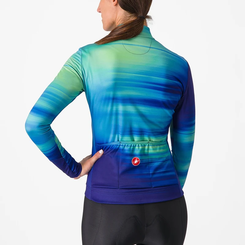 Maglia donna maniche lunghe Castelli Phase - Blu