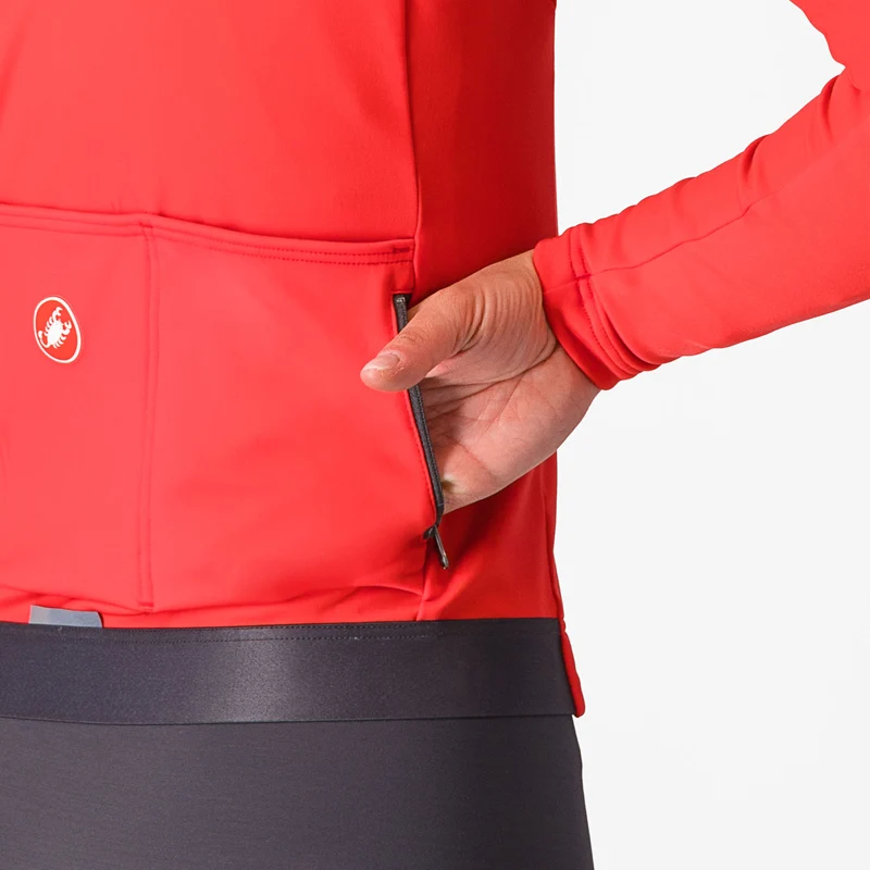 Maglia donna maniche lunghe Castelli Espresso Thermal - Rosa