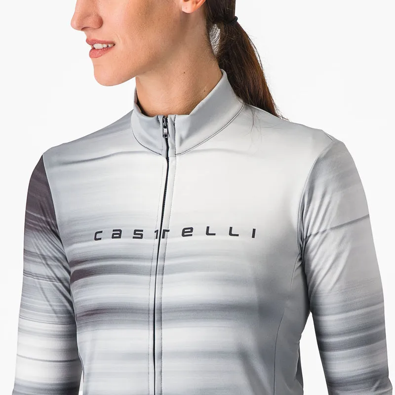Maglia donna maniche lunghe Castelli Phase - Bianco