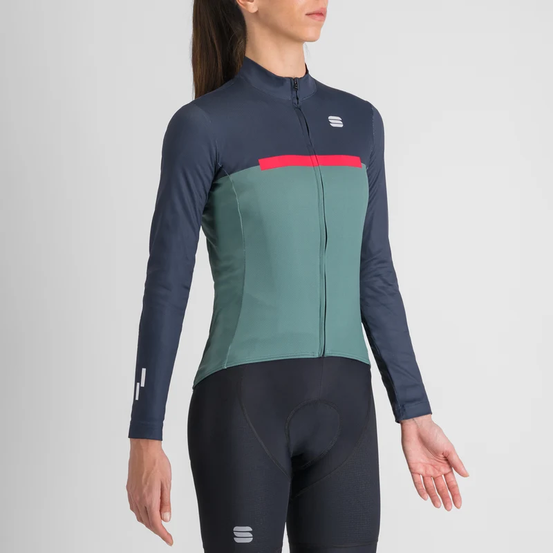 Maglia maniche lunghe donna Sportful Pista - Verde