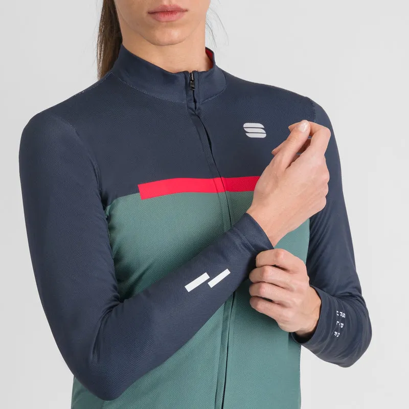 Maglia maniche lunghe donna Sportful Pista - Verde