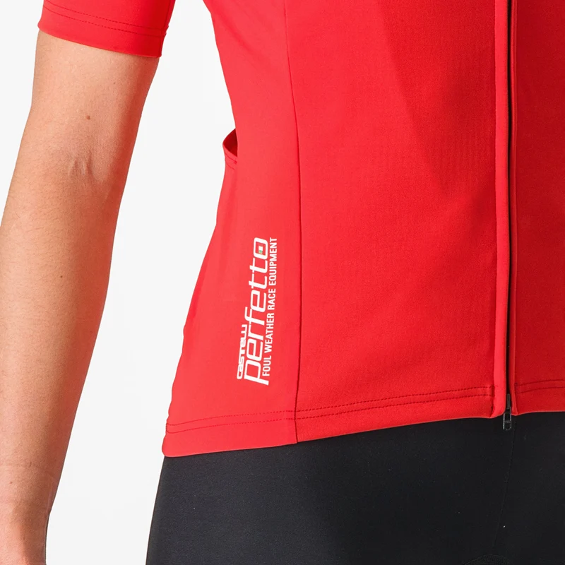 Maglia donna Castelli Perfetto RoS 2W Wind - Rosa scuro