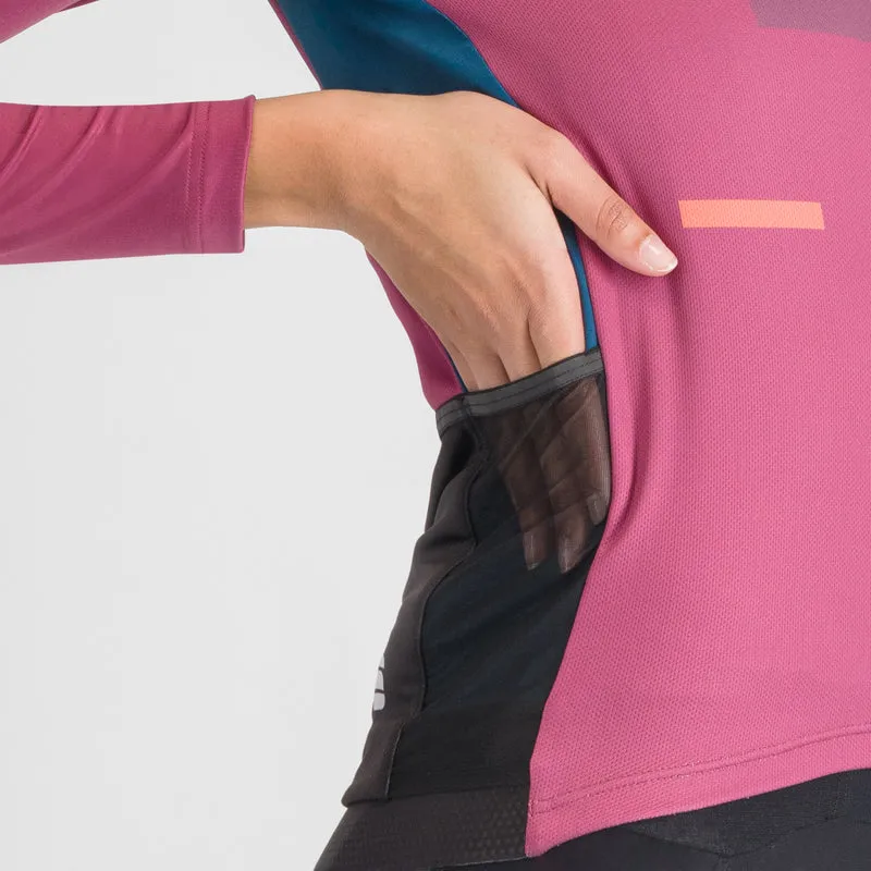 Maglia maniche lunghe donna Sportful Breakout Supergiara - Viola