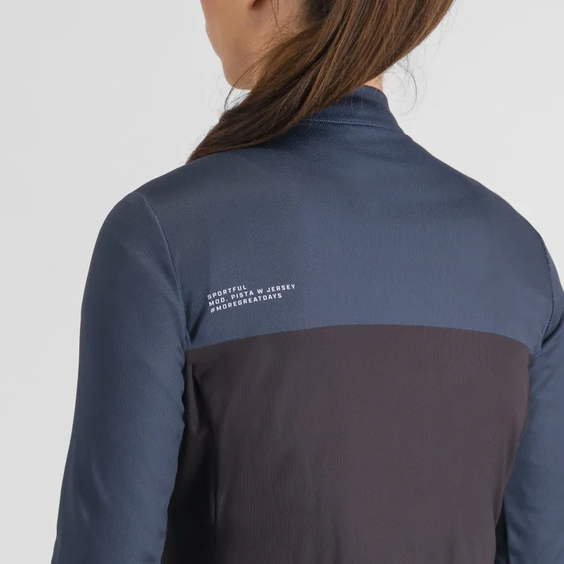 Maglia maniche lunghe donna Sportful Pista - Nero