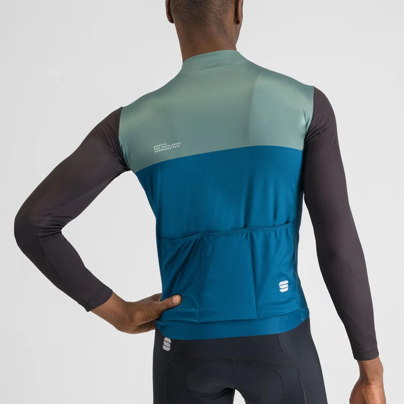 Maglia maniche lunghe Sportful Pista - Blu verde