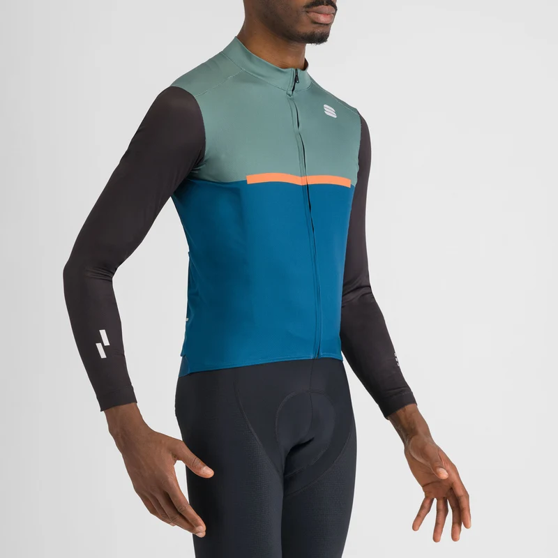 Maglia maniche lunghe Sportful Pista - Blu verde