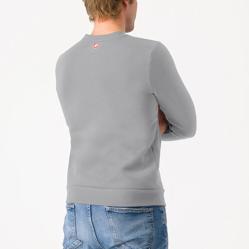 Felpa senza cappuccio Castelli Classico - Grigio