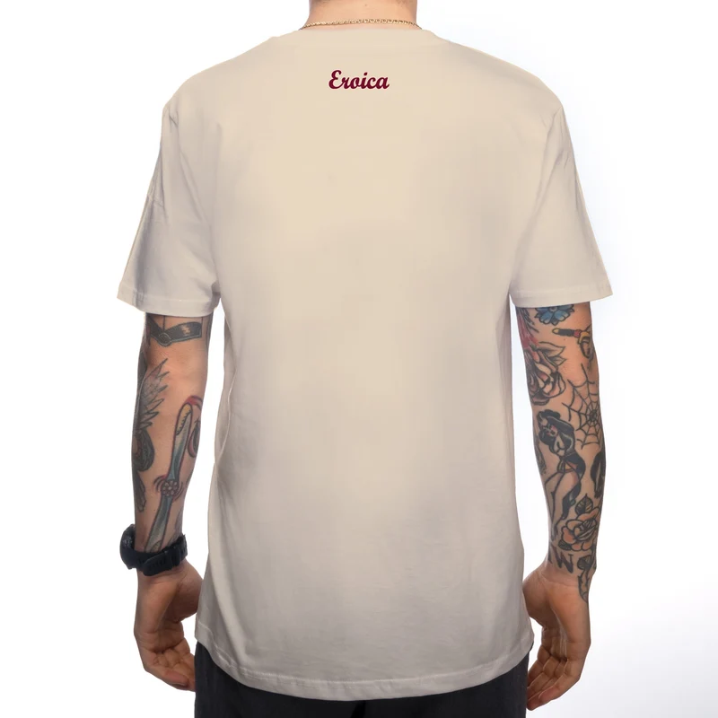 T-Shirt Santini Eroica - Marrone chiaro