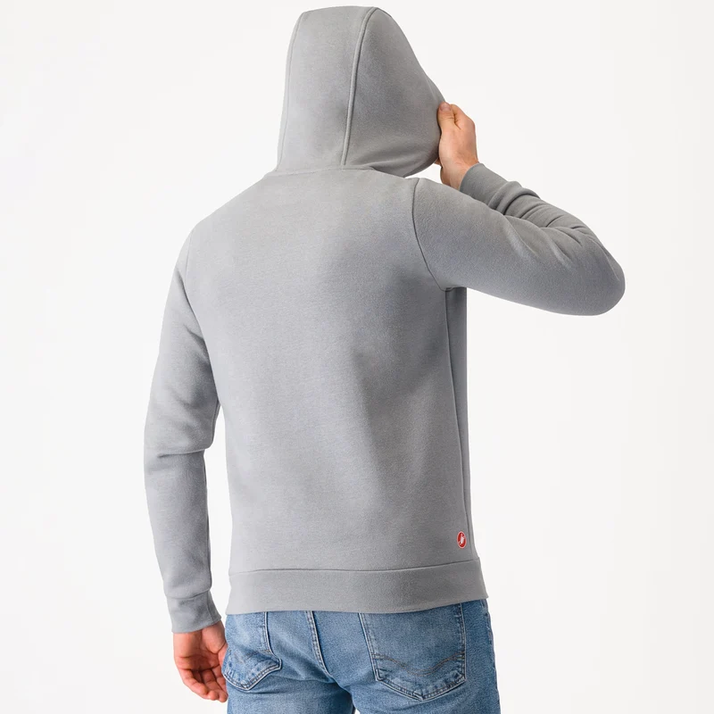 Felpa con cappuccio Castelli Classico - Grigio