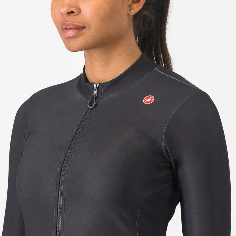 Maglia donna maniche lunghe Castelli Espresso Thermal - Nero