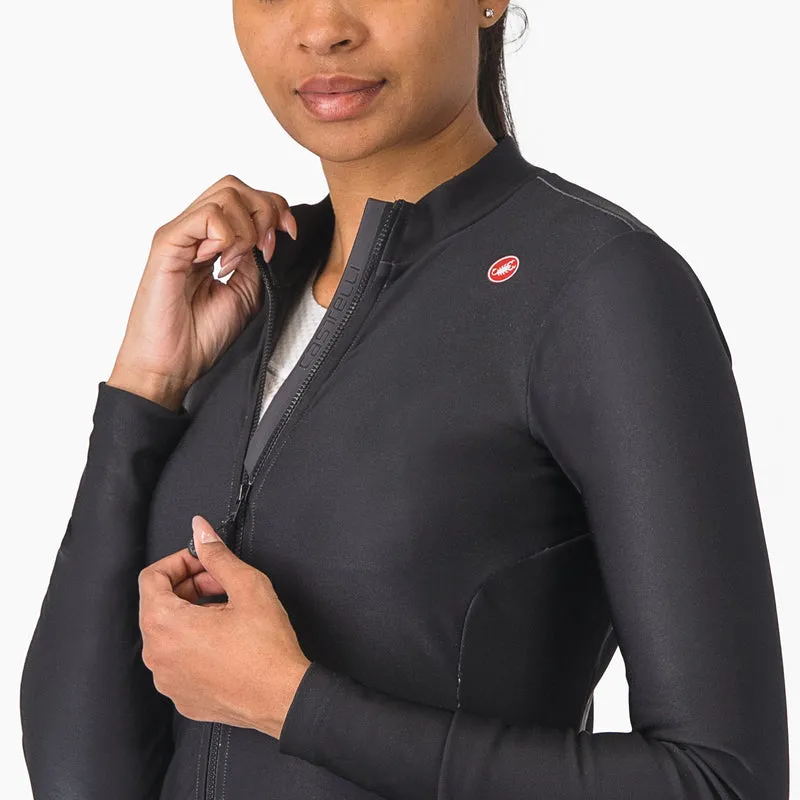 Maglia donna maniche lunghe Castelli Espresso Thermal - Nero
