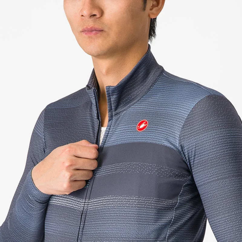 Maglia maniche lunghe Castelli Collapse - Blu