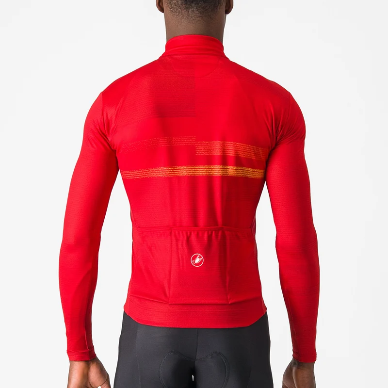 Maglia maniche lunghe Castelli Collapse - Rosso
