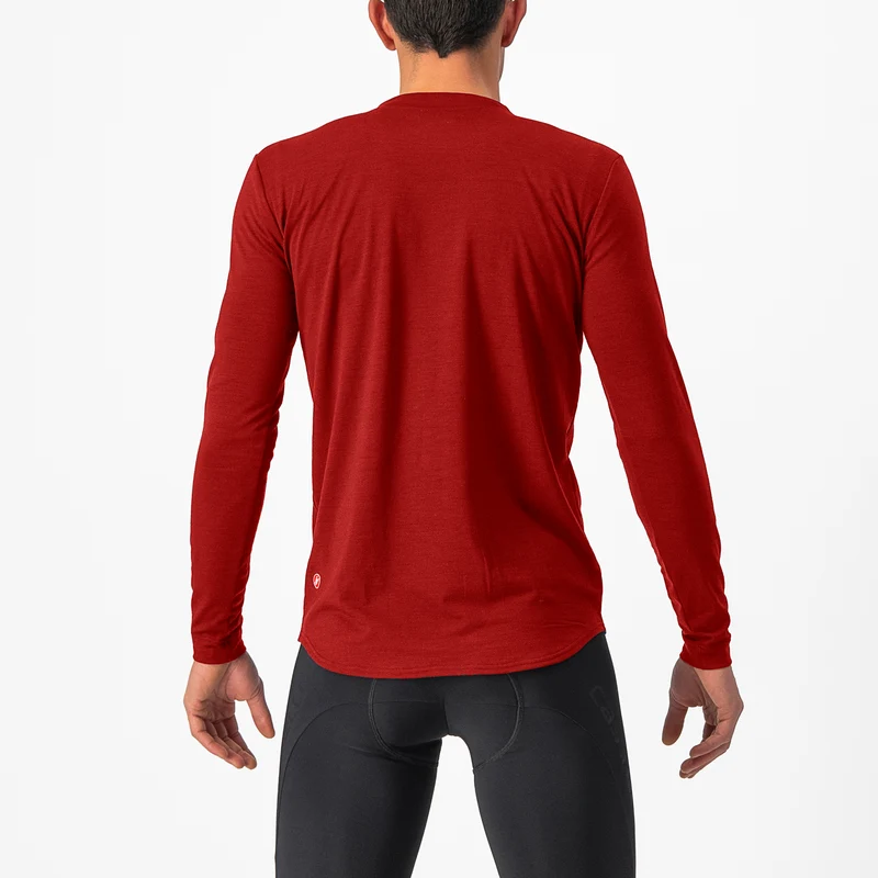 Maglia maniche lunghe Castelli Unlimited Merino - Rosso