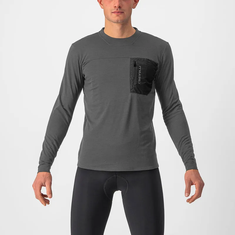 Maglia maniche lunghe Castelli Unlimited Merino - Grigio