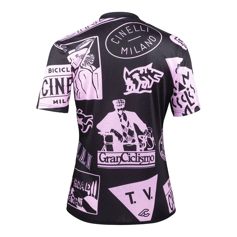 T-Shirt donna Cinelli Gravel - Nero