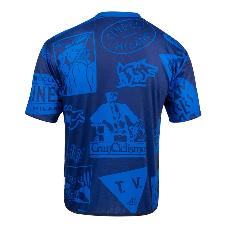 T-Shirt Cinelli Gravel - Blu