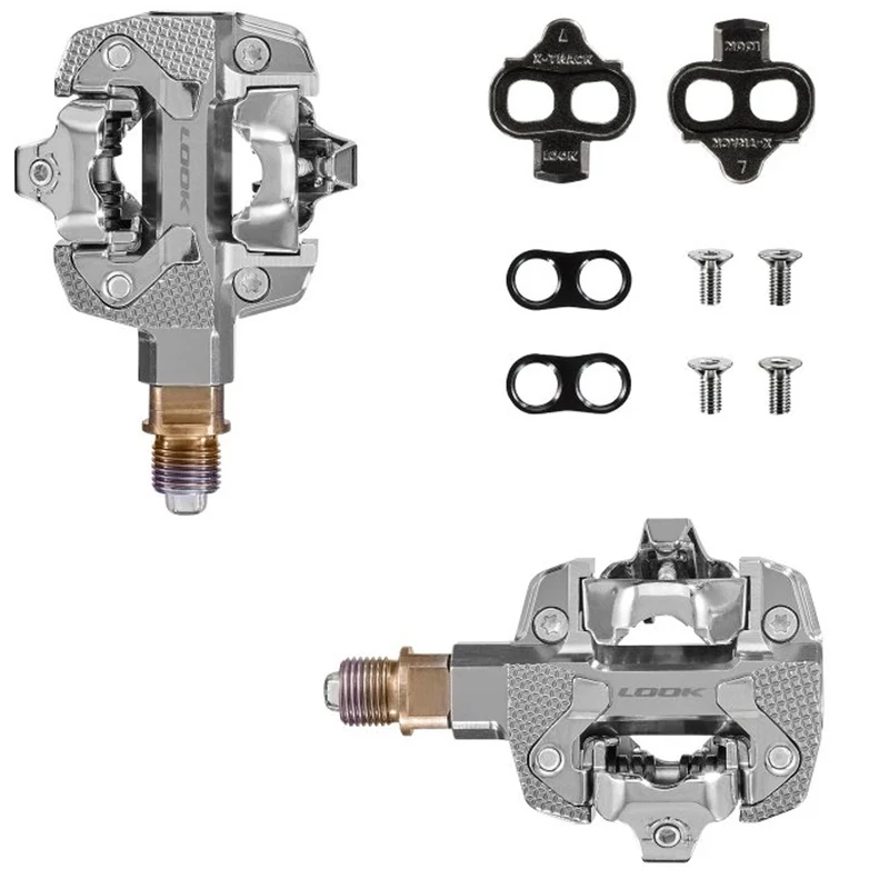 Pedali Look X-Track Power Dual - Argento