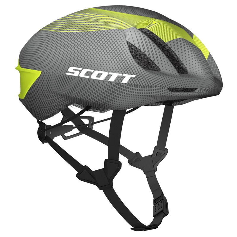 Casco Scott Cadence Plus - Grigio giallo