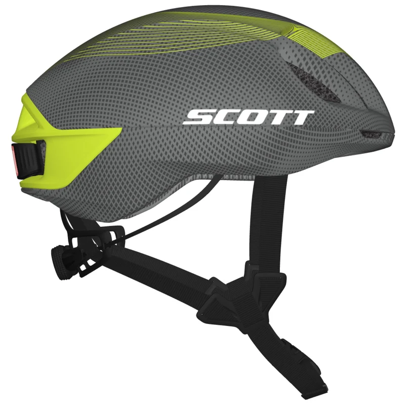 Casco Scott Cadence Plus - Grigio giallo