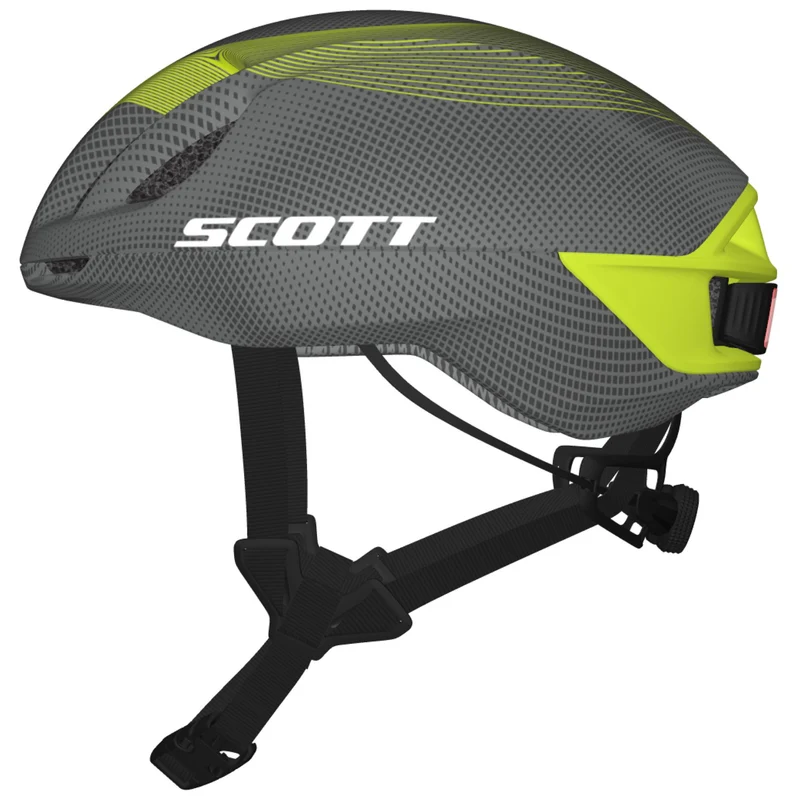 Casco Scott Cadence Plus - Grigio giallo