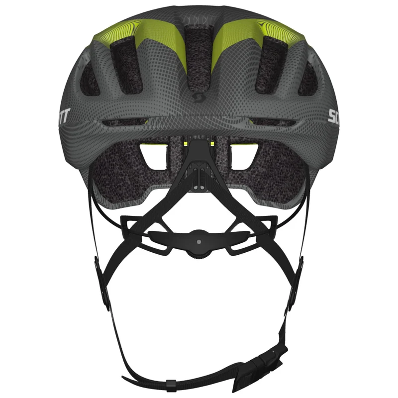 Casco Scott Cadence Plus - Grigio giallo