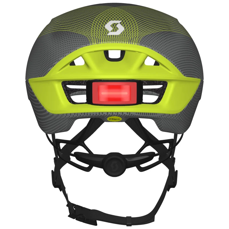 Casco Scott Cadence Plus - Grigio giallo