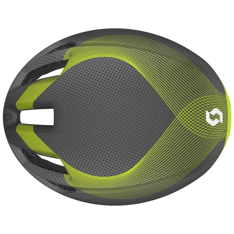Casco Scott Cadence Plus - Grigio giallo