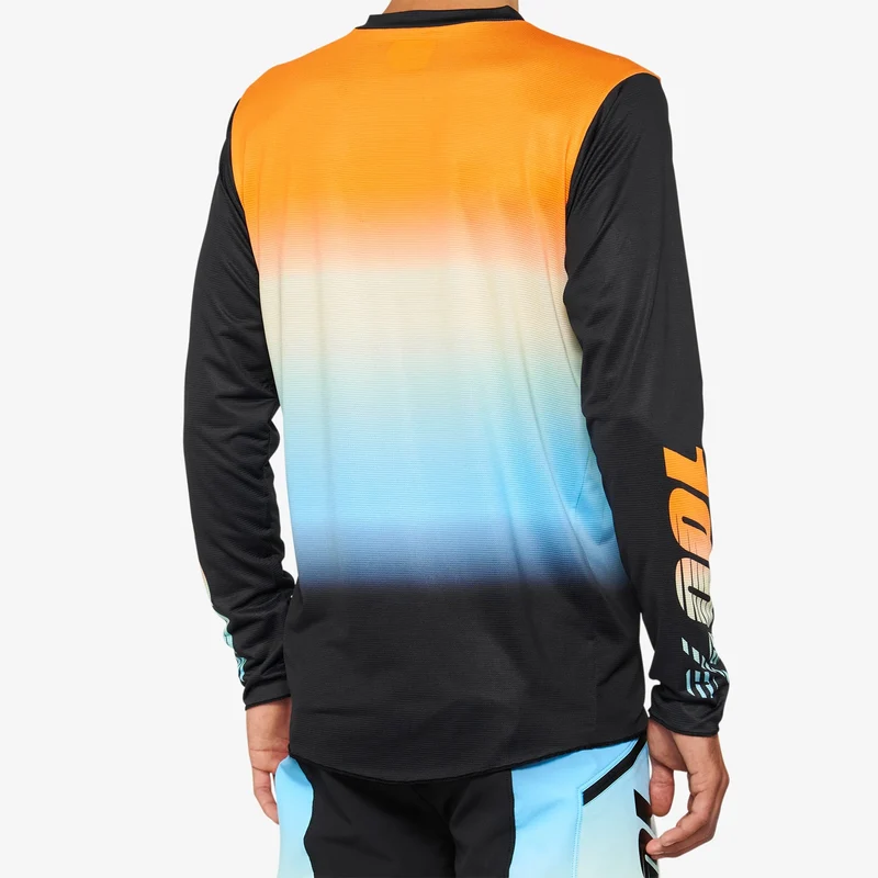 Maglia maniche lunghe 100% R-Core X LE - Arancio azzurro