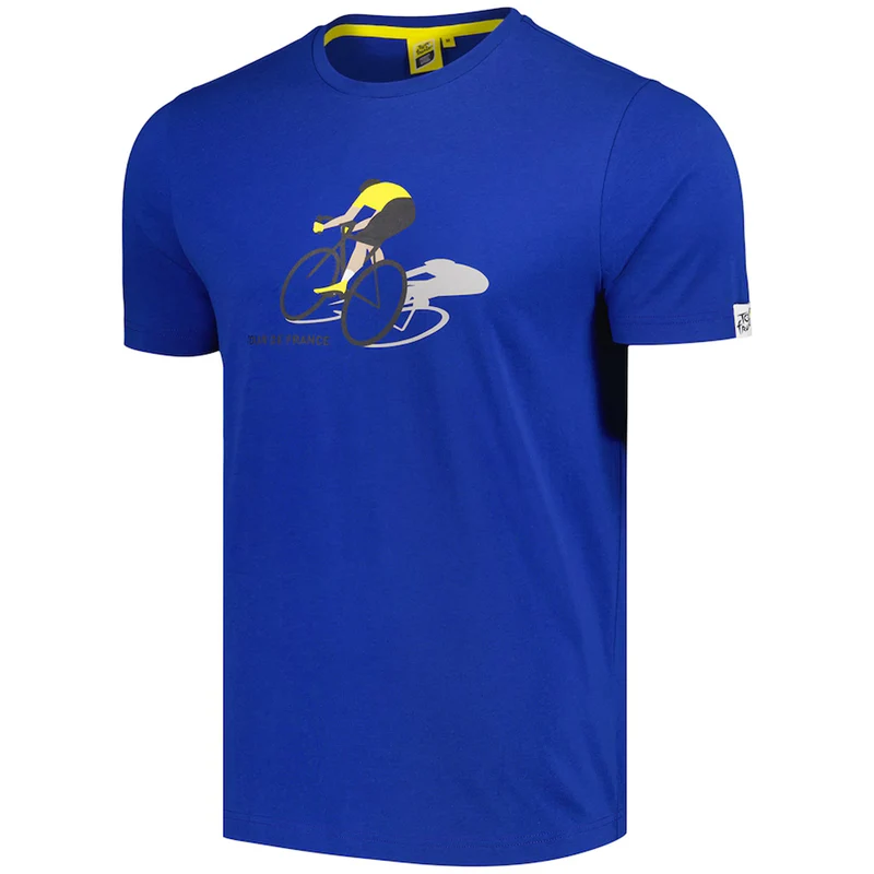 T-Shirt Tour de France Cyclist Graphic 2024 - Blu