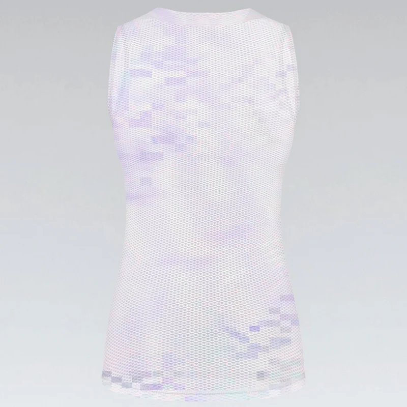 Maglia intima senza maniche donna Gobik Second Skin - Bianco viola