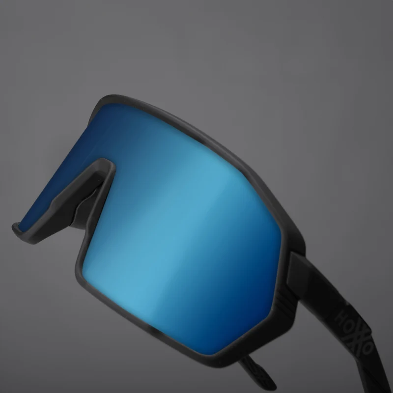 Occhiali Hoxxo Tephra lente blu - Nero opaco
